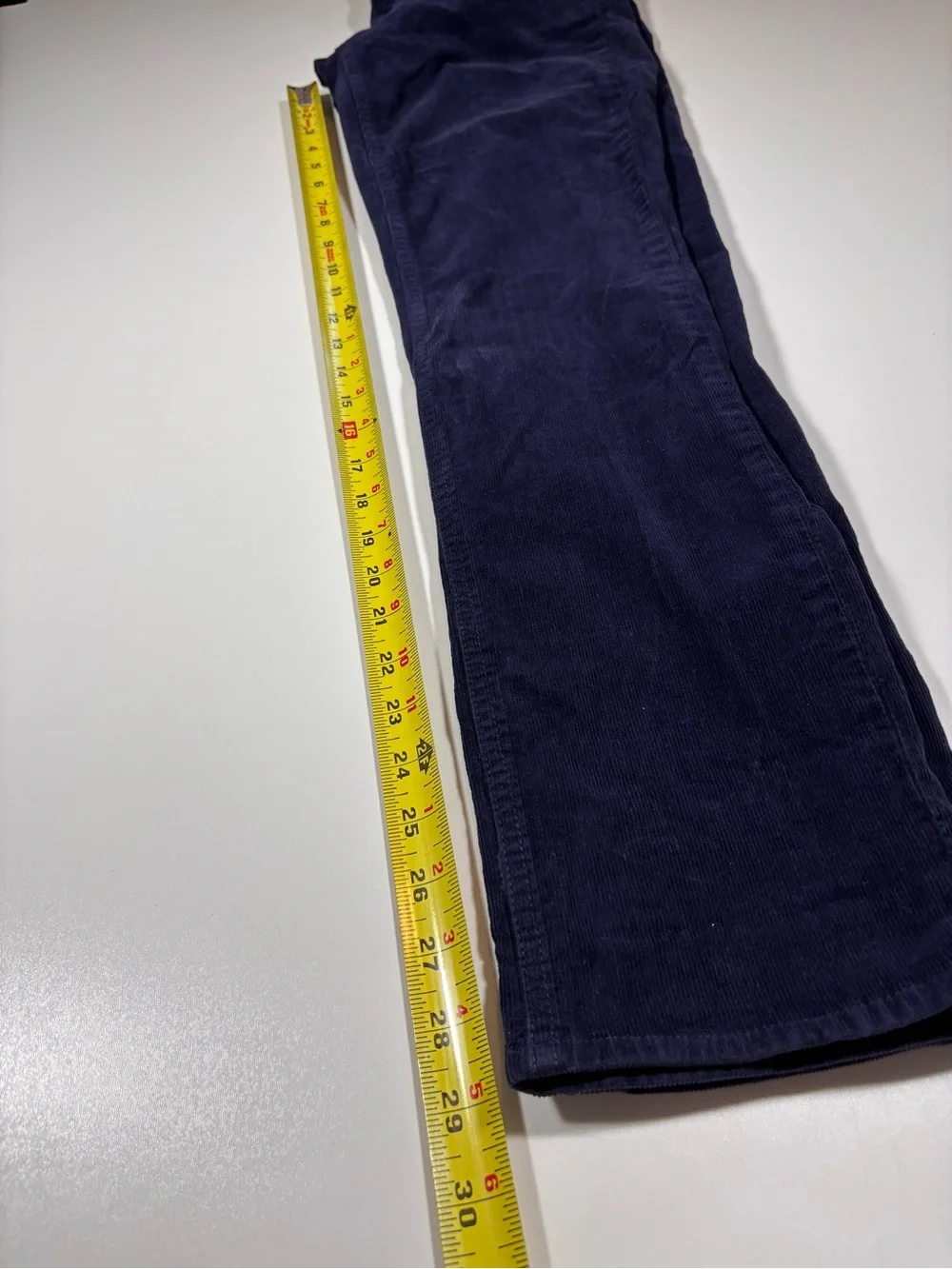 J.Crew Women’s Matchstick Corduroy Pants Size 29 Navy Blue Straight Leg